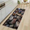 thumbnail image 2 of Pebble Bath Rugs Runner  Bath Room Rugs Soft Absorbent Machine Washable Bath Runner Rugs Antiskid Bath Rug 15.75X23.6in, 2 of 6