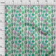 thumbnail image 3 of oneOone Cotton Poplin Light Green Fabric African Craft Projects Decor Fabric Printed by The Yard 56 Inch Wide, 3 of 4