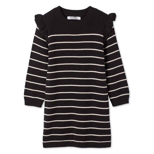 Robe chandail à rayures George pour petites filles