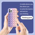 thumbnail image 4 of Étui de Téléphone Fidget Toys, Étui de Protection en Silicone à Bulles pour iPhone7/8/7Plus /8Plus/ X/TP/ XR/TP Max/11/11ProMax/12/12Pro/ 12ProMax(Violet-Poudre), 4 of 5