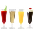 thumbnail image 3 of SIfdSeng Flûtes à Champagne Pailletées Dorées Jetables 4,7 Paillettes Fête, 3 of 8