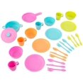 thumbnail image 1 of KidKraft 27 Piece Cookware Dishes Pretend Play Kids Kitchen Set - Bright | 63319, 1 of 2