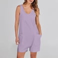thumbnail image 2 of Timegard Combinaison Sans Manches Rompers pour Femme avec Poches pour les Vacances à la Plage, 2 of 7