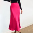 thumbnail image 1 of Pisexur Jupe Automne Mode Femmes Décontractée Confortable Couleur Unie Jupe Taille Haute Jupe Femmes, 1 of 8