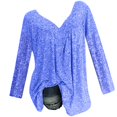 thumbnail image 1 of CEHVOM Blouse à Manches Longues Col en V Imprimée pour Femmes Grande Taille, Liquidation, 1 of 8