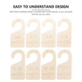 thumbnail image 4 of CHUANK 8 Pcs Kindergarten Classification Board Infant Clothes Hangers Baby Clothes Hanger Child, 4 of 6