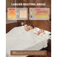 thumbnail image 2 of QinaQin 72 Inch*84 Inch Machine Washable Dual Control Electric Blanket Premium Stylish Thick Tufted Sherpa with Enhanced Heating System Full Size White, 2 of 9