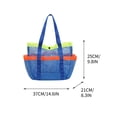 thumbnail image 2 of JWshufel Grand Sac de Natation Portable à Grande Capacité avec Rangement à Multiples Poches pour Plage, Piscine, Vacances, Voyage, Conception Durable en Maille de Polyester, Facile à Plier et à Transporter, 2 of 5