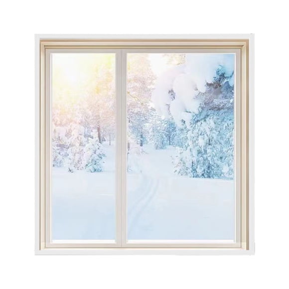 yulier Window Insulation Kit for Winter Keep Cold Out, Windproof Coldproof Window Plastic for Winterizing, Transparent Thickened Thermal Insulation Film for Home Office Dorm Window, 47"x39"