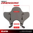 thumbnail image 2 of Krator 14" (35.5 cm) Universal Motorcycle Windshield Windscreen Compatible With Suzuki GS 400 All Models (1977-1978), Smoke, 2 of 6