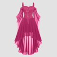 thumbnail image 2 of Robes Style Gothique pour Femmes Grande Taille Mode Robe Midi Corset Manches Longues Évasées Chiffon Fête Élégante, 2 of 5