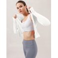 thumbnail image 4 of ORUYROP Veste de Course Légère Extensible pour Femmes avec Fermeture Éclair Complète et Trous pour les Pouces, 4 of 7