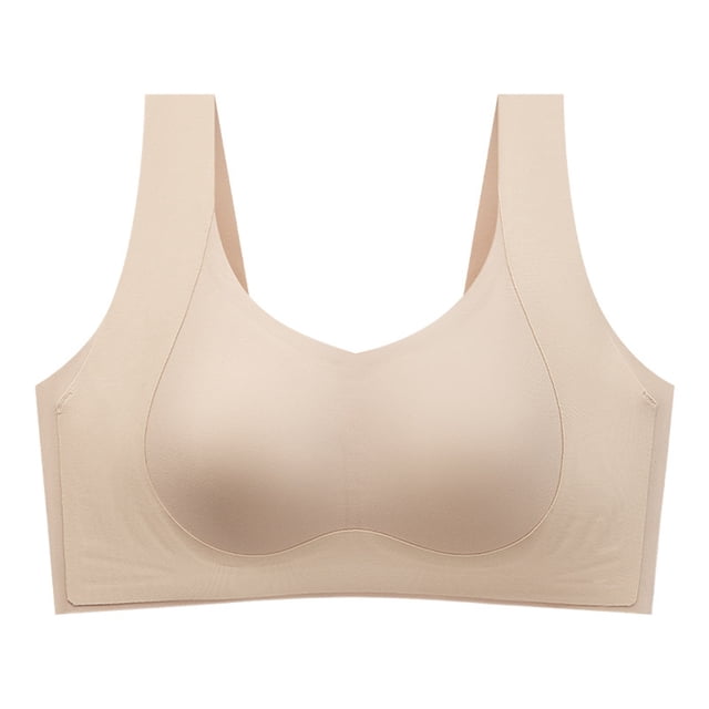 Seamless Full Coverage T Shirt Bra Wireless Comfort with Side Support Smoothing for Everyday Home Leisure Wear