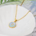 thumbnail image 1 of 26 English Letters (A-Z) Necklace For Women Titanium Steel Stainless Steel Pendant Necklace Pearl Shell Oil Drop Necklace As Gift For Wife , Daughter, Friend, 1 of 9