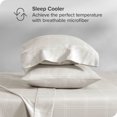 thumbnail image 3 of Bare Home Ultra-Soft Sheet Set - Premium 1800 Collection - Deep Pockets - 5-Pieces - Split King, Modern Plaid - Stone/White, 3 of 8