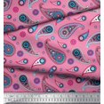 thumbnail image 2 of Soimoi Cotton Poplin Fabric Artistic Paisley Decor Fabric Printed Yard 56 Inch Wide, 2 of 3