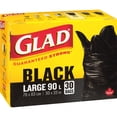 thumbnail image 2 of GLAD Sacs à Ordures Noirs - Grands 90 Litres, 30 Sacs (8/caisse), 2 of 6
