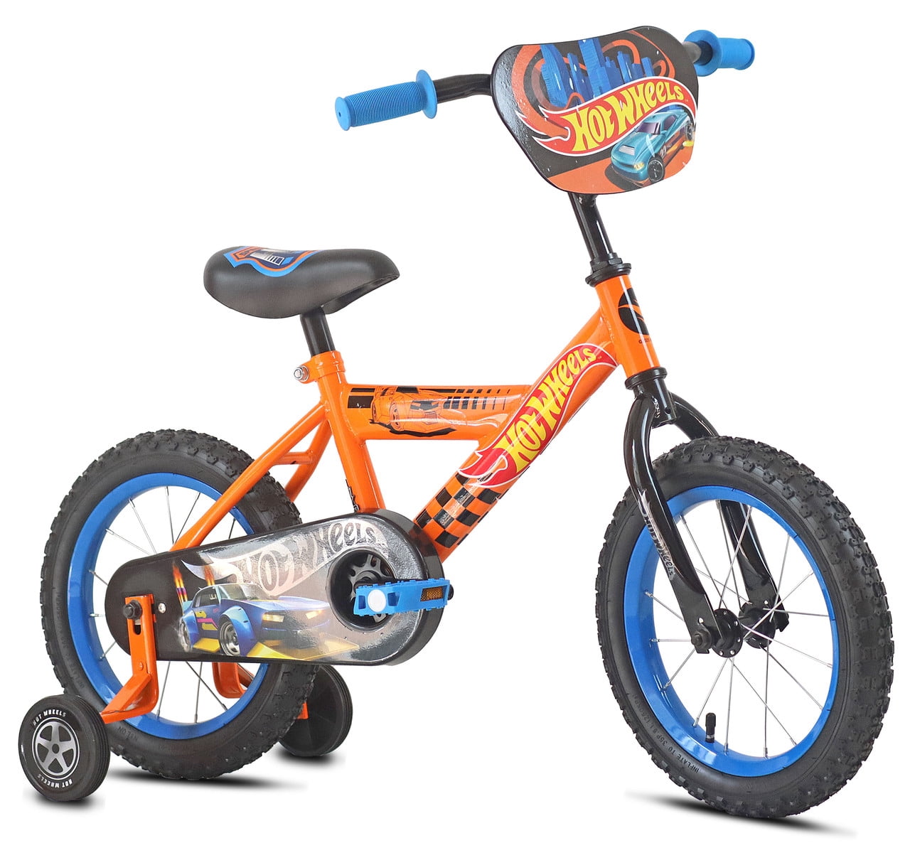 14” Hot Wheels Kids Bike with Training Wheels