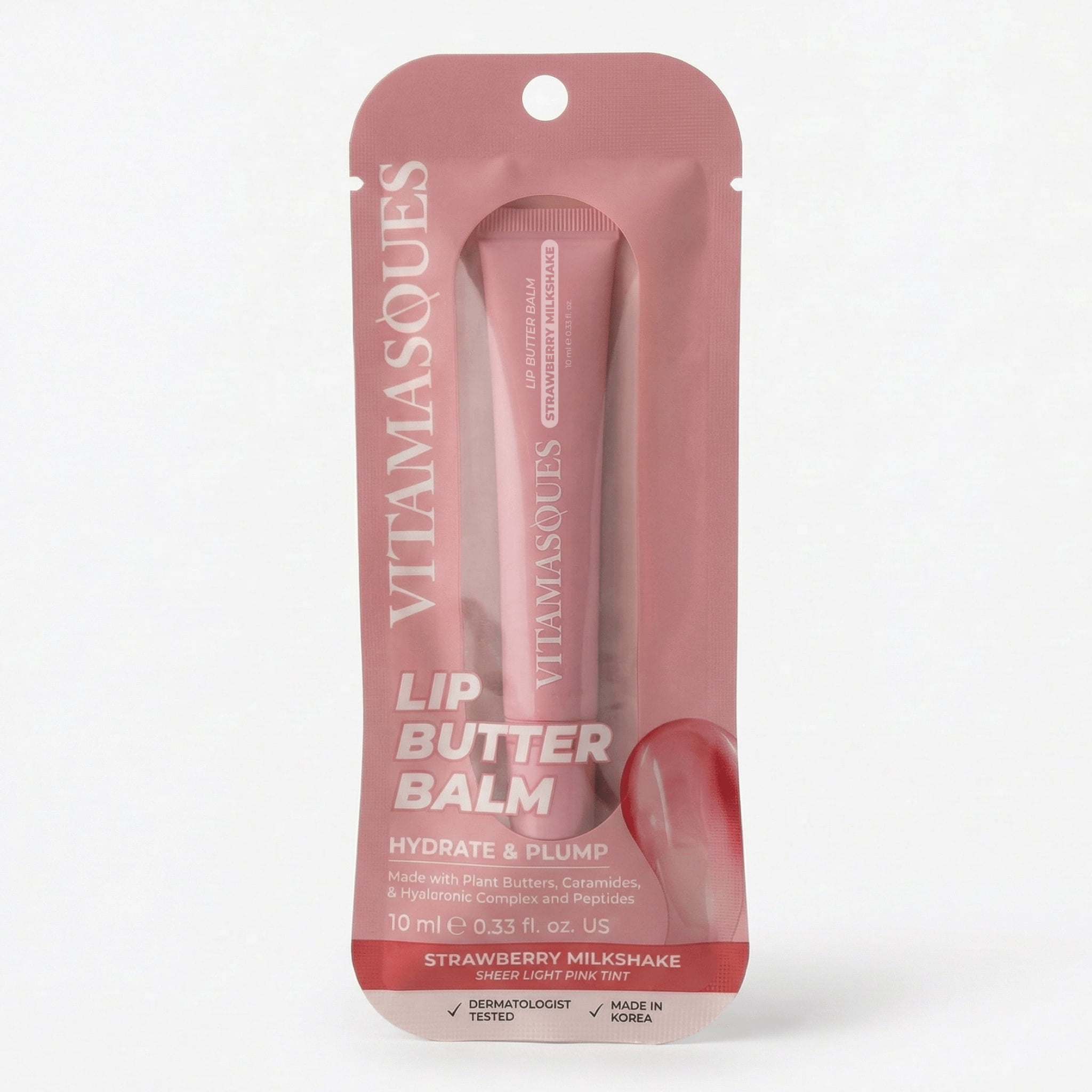 Vitamasques Lip Butter Balm - Strawberry Milkshake, 0.33 fl oz