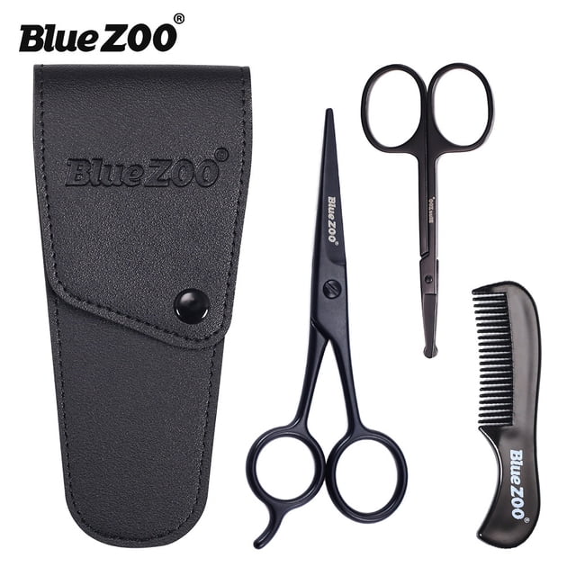 WIFKLSIIPG 3 Pcs Outil Professionnel pour Barbe avec Peigne pour Hommes Ensemble de Réparation de Moustache et Barbe