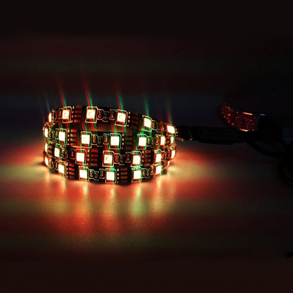 OULII led lights strip for bedroom LED Strip Light Black Dimmable RGB Lighting Equipment 1 Set