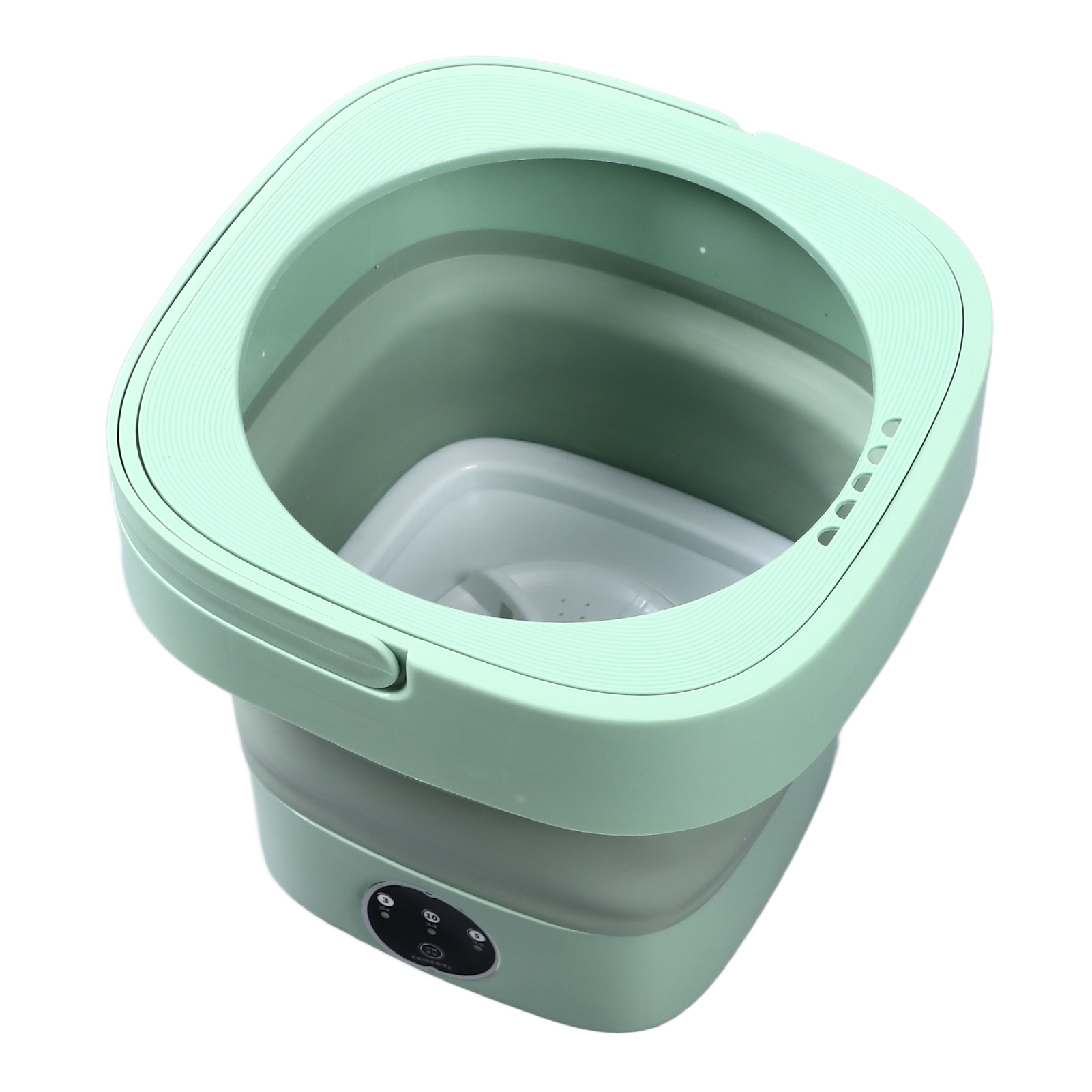 Mini Portable Bucket Washer, Deep Cleaning Plastic Mini Foldable Washer  for Apartment