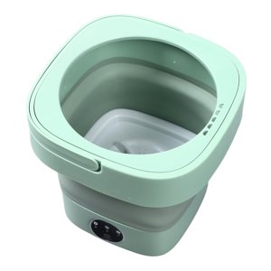 Mini Portable Bucket Washer, Deep Cleaning Plastic Mini Foldable Washer  for Apartment