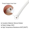 thumbnail image 4 of Unique Bargains Silicone Wire 14 AWG Stranded White Spool 15m Electrical Tinned Copper Wire for Car Model, 4 of 6