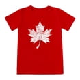 thumbnail image 2 of T-shirts pour Garçons Enfants Garçons et Filles Été Fête du Canada Drapeau Feuille d'Érable Monogramme Imprimé Décontracté Col Rond Manches Courtes T-Shirt Hauts d'Été Rouge 4 Ans-5 Ans, 2 of 3