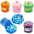 thumbnail image 2 of LNGOOR 5 Pack 70ml Ocean Slime Crystal Mud Glue Color Mud Clay Sand  Toy, 2 of 14