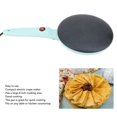 thumbnail image 3 of Electric Crepe Maker Non Stick Plate Auto Temperature Control 8 Inch Machine with Silicone Spatula Egg Whisk Green Base, 3 of 7