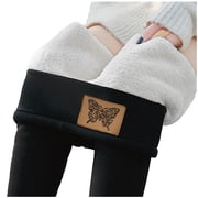 Deals of The Days! TopLLC Winter Leggings Women Bottom Pants Fashion Women Winter Sport High Waist Leg Pants Printing Casual Loose Lamb Velvet Leggins Long Pants High Waisted Workout leggings