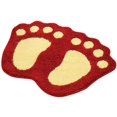 thumbnail image 3 of Cute Foot Pads Soft Microfiber Bathroom Rug Non Slip Doormat Cute Large Doormat Absorbent Carpet for Bedroom Kitchen Carpet, 3 of 7