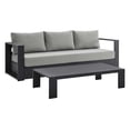 thumbnail image 3 of Modway Tahoe Outdoor Patio Powder-Coated Aluminum 2-Piece Set in Gray Gray, 3 of 10