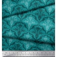 thumbnail image 3 of Soimoi Moss Tissu Georgette Filigrane Damas Imprimé 1 Yard 42 Pouces de Large, 3 of 3