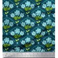 thumbnail image 1 of Soimoi Georgette Viscose Fabric Leaves,Floral & Scale Geometric Fabric Prints By Yard 42 Inch Wide, 1 of 1