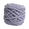 thumbnail image 2 of GUOOL Chunky Chenille Yarn Handmade Bulky Chunky Yarn for Hats Blankets Crocheting Gray, 2 of 9