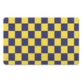 thumbnail image 1 of Checkered Bathroom Runner Rug: Non-Slip, Long Bath Mat. Soft, Absorbent Microfiber. Machine Washable Floor Mats for Showers and Bathtubs, 20x32in, 1 of 5