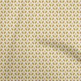 thumbnail image 1 of oneOone Polyester Spandex Mustard Yellow Fabric Geometrical Sewing Craft Projects Fabric Prints By Yard 56 Inch Wide, 1 of 4