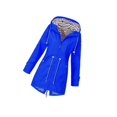 thumbnail image 1 of Chandail à Capuchon Doux Veste Femme Imperméable Pluie Froid Manteau Extérieur Bleu m, 1 of 4