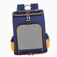 thumbnail image 1 of Sac de Transport pour Animaux Pliable Rembourré Léger pour Maison Extérieur Randonnée Jaune, 1 of 8