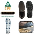 thumbnail image 4 of vangelo ASTM and CSA Approved Steel Toe Men Safety Shoe HELMUT-4 Puncture and Toe Protection Non-Slip Brown Size 9.5W, 4 of 5