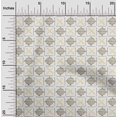 thumbnail image 1 of oneOone Cotton Poplin Fabric Leaves & Geometric Block Print Sewing Fabric BTY 42 Inch Wide, 1 of 4