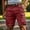 Brick Red, variant on Men's Casual Summer Shorts Lightweight Breathable Relaxed Fit Elastic Waist Softer For Daily Wear And Outdoor Activities