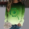 thumbnail image 2 of QIPOPIQ Chandails à Manches Longues pour Femmes T-Shirts de la Saint-Patrick Chandail Shamrock T-Shirt Vert Hauts T-Shirts de la Saint-Patrick Tuniques à Col Rond pour Dames T-Shirts de Fête T-Shirts Graphiques Aubaines, 2 of 4