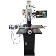 thumbnail image 1 of Mini Machine de Perçage et de Fraisage de Précision, Tour de Perçage et de Fraisage Sans Balais 110 V avec Axe X Alimentation et Règle de Râpage à 3 Axes, 1 of 10