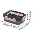 thumbnail image 2 of Chmadoxn Large Capacity Separated Plastic Sealed Lunch Box Lunch Box Students Work With Lunch Box Microwave Oven Available microwaveable lunch, 2 of 2
