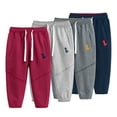 thumbnail image 1 of Pantalon de Jogging pour Tout-Petits Garçons 1 à 9 Ans, Bas Resserré, Pantalon Dinosaures pour Enfants, Automne, Doublé, Pantalon d'Entraînement avec Ceinture Ajustable, 1 of 8
