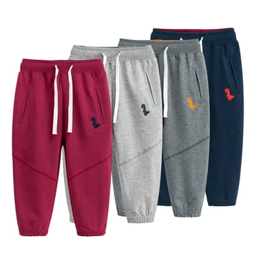 1Pcs Toddler Boys Jogger Sweatpants for 1-9 Years Old Baby Cinch Bottom Dinosaurs Trousers Kids Autumn Lined Workout Pants with Adjustable Belt