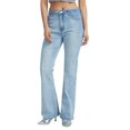 thumbnail image 1 of Women's Jeans Wide Leg Stretch Mid Rise Flared Denim Trousers Womens Pants Blue XXL, 1 of 4